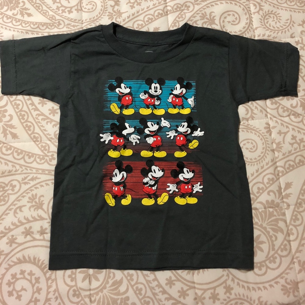 Disney Boy’s 4T Mickey Mouse Charcoal Grey T-Shirt